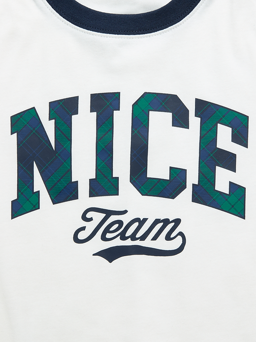 Old Navy Gender-Neutral Snug-Fit Graphic Pajama Set for Kids — photo 4