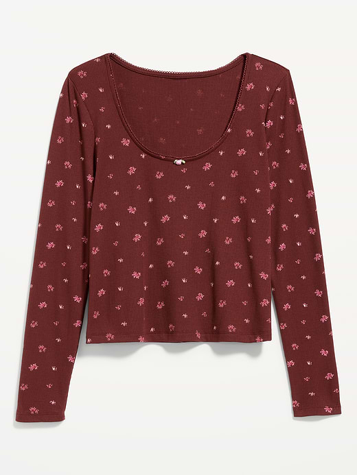 Old Navy Waffle-Textured Long-Sleeve Pajama Top — photo 6