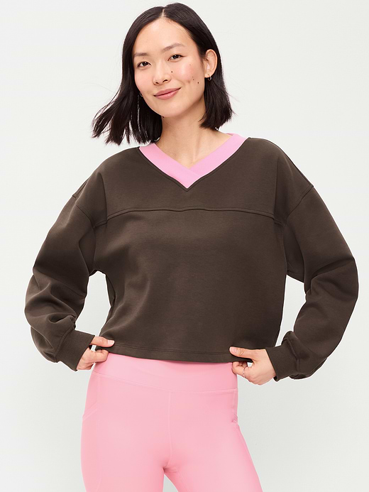 Old Navy Dynamic Fleece Oversized Cropped Sweatshirt — photo 1
