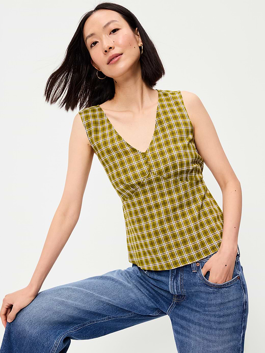 Old Navy Sleeveless V-Neck Tie-Back Top — photo 4