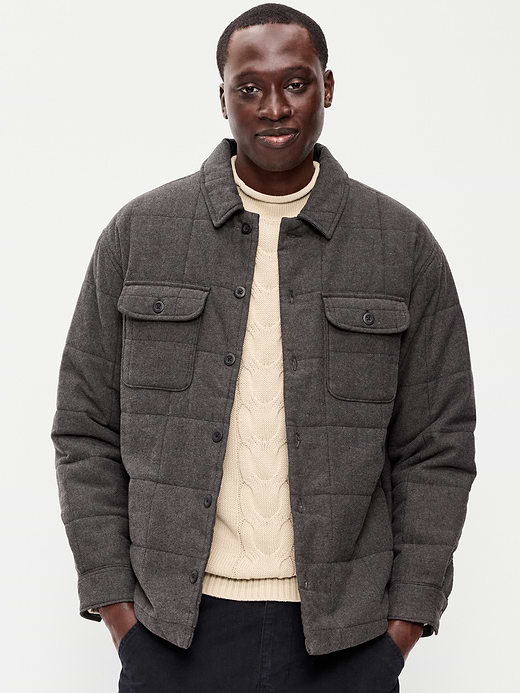 Old Navy Plaid Flannel Shacket — photo 1
