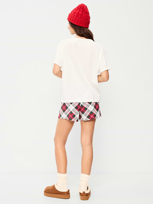 Old Navy Flannel Boxer Pajama Shorts for Women — photo 4