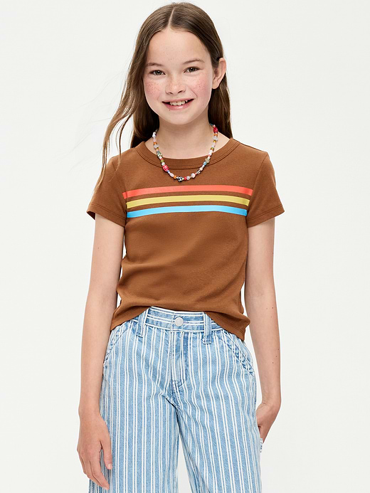 Old Navy Fitted Short-Sleeve T-Shirt for Girls — photo 1