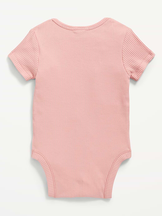 Old Navy Unisex Short-Sleeve Rib-Knit Bodysuit for Baby — photo 3