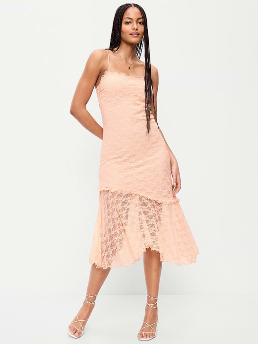 Old Navy Fit & Flare Lace Midi Dress