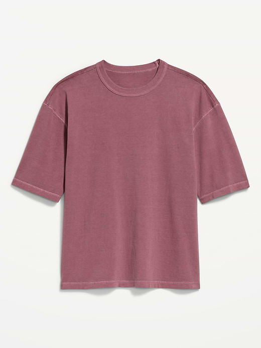 Old Navy Garment-Dyed Heavyweight Cropped T-Shirt — photo 4