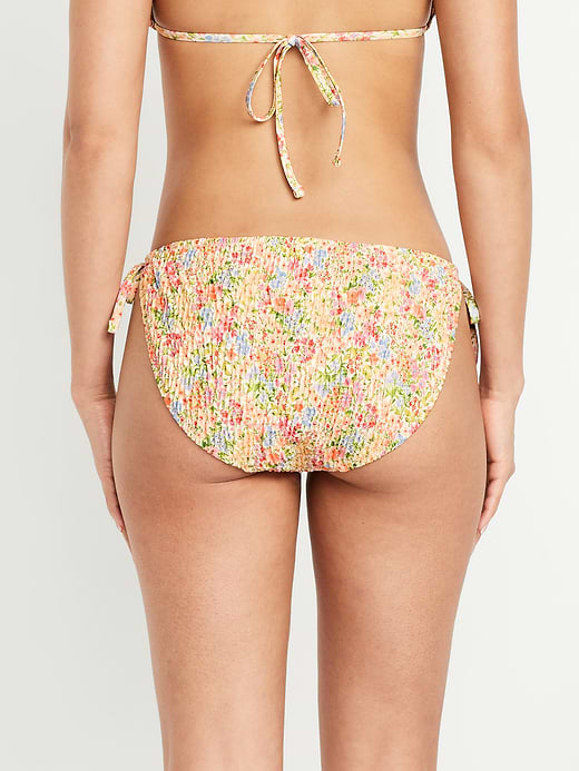 Old Navy Mid-Rise Textured String Bikini Swim Bottoms — photo 3