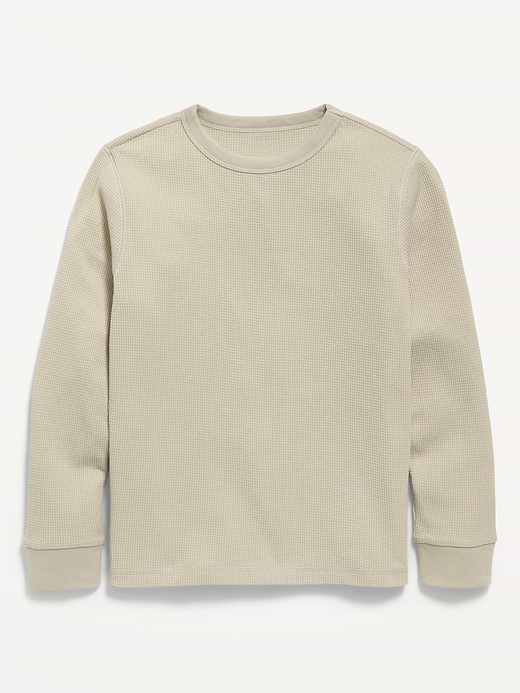 Old Navy Long-Sleeve Waffle-Knit T-Shirt for Boys — photo 1