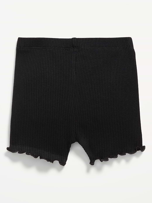Old Navy Ribbed Lettuce-Edge Biker Shorts for Baby — photo 3