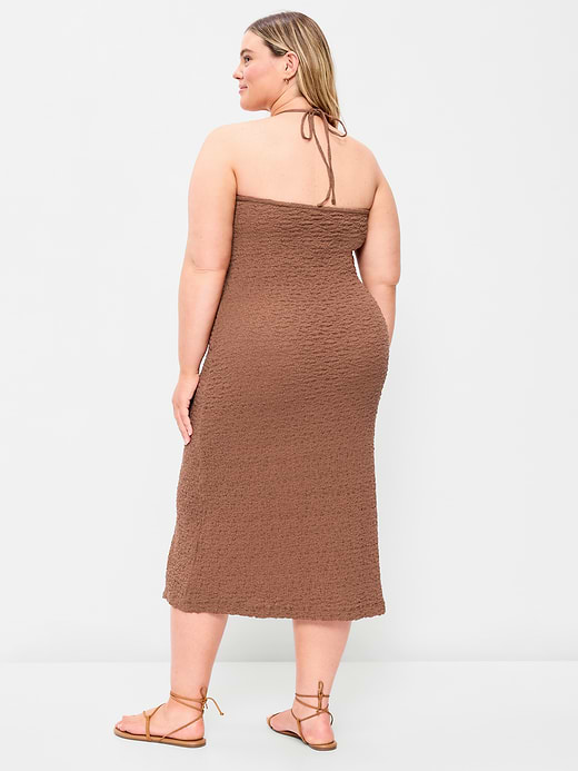 Old Navy Beaded Halter-Neck Textured Midi Dress — photo 10