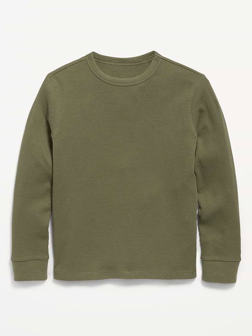 Old Navy Long-Sleeve Waffle-Knit T-Shirt for Boys — photo 1