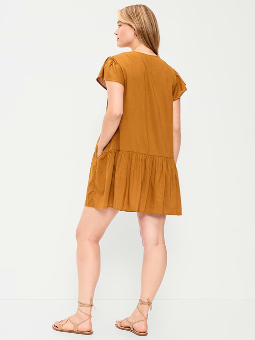 Old Navy Flutter-Sleeve Mini Swing Dress — photo 8
