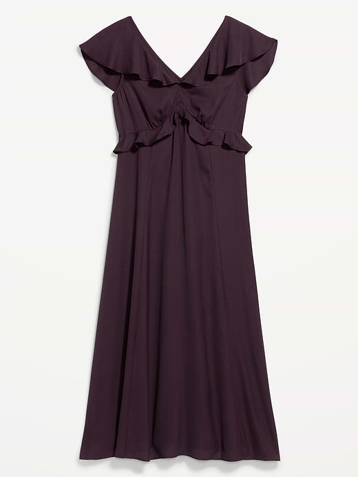 Old Navy Flutter-Sleeve Crepe Maxi Dress — photo 10