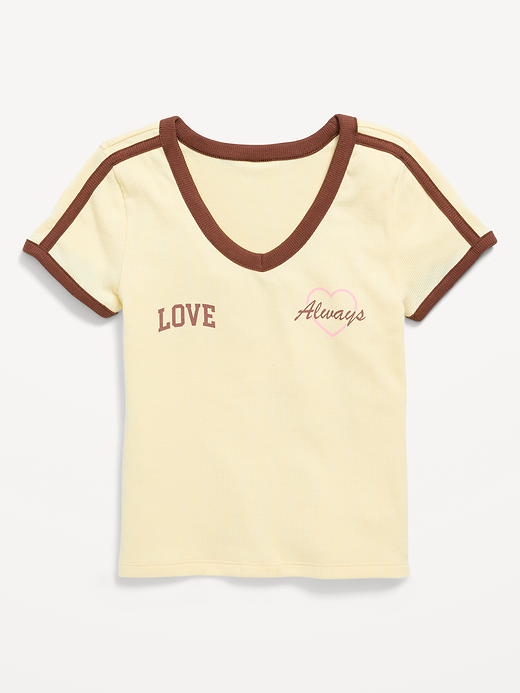 Old Navy Fitted Short-Sleeve Graphic T-Shirt for Girls — photo 3