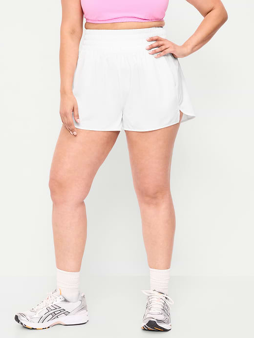 Old Navy Extra High-Waisted Crinkle Run Shorts -- 3-inch inseam — photo 6