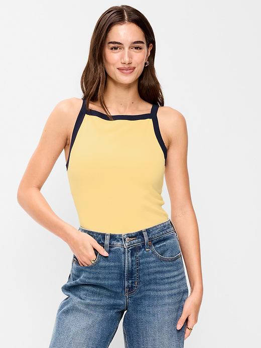 Old Navy Snug Apron-Neck Tank Top — photo 1