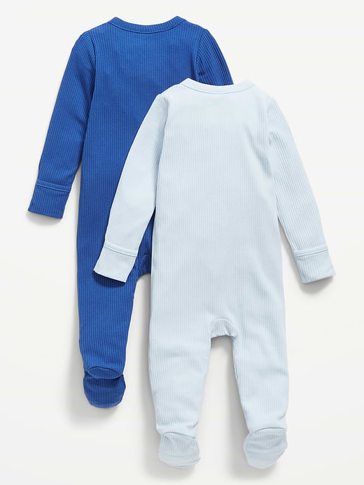 Old Navy 2-Way-Zip Sleep & Play Footed One-Piece 2-Pack for Baby — photo 3