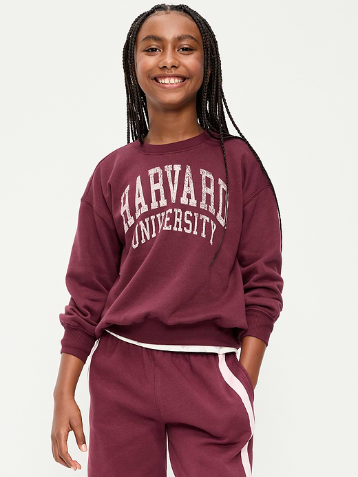 Old Navy College Oversized Graphic Tunic Sweatshirt for Girls — photo 1