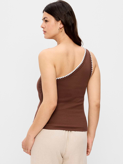 Old Navy Ribbed One-Shoulder Tank Top — photo 6
