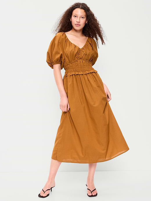 Old Navy Fit & Flare Prairie Midi Dress — photo 6