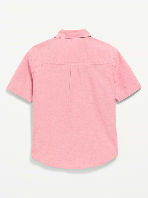 Old Navy Short-Sleeve Pocket Oxford Shirt for Boys — photo 4