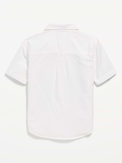 Old Navy Short-Sleeve Pocket Oxford Shirt for Boys — photo 4