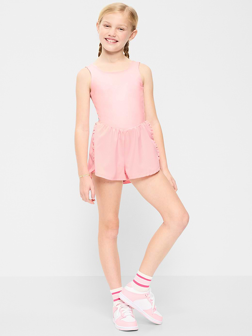 Old Navy PowerChill Sleeveless Ruffle-Trim Romper for Girls — photo 1