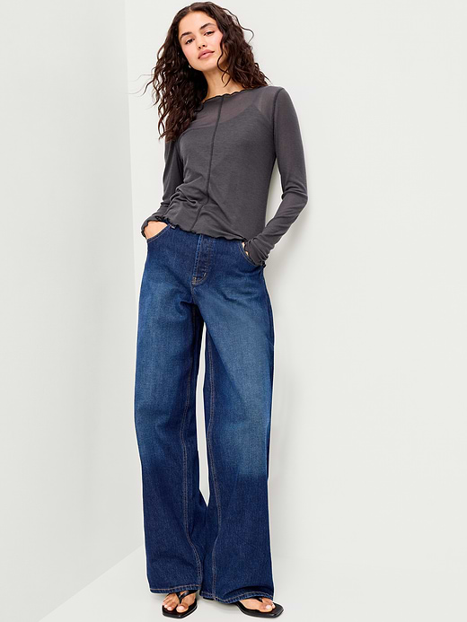 Old Navy Lettuce-Edge Tissue T-Shirt — photo 4
