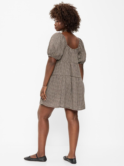 Old Navy Puff-Sleeve Smocked Mini Swing Dress — photo 8