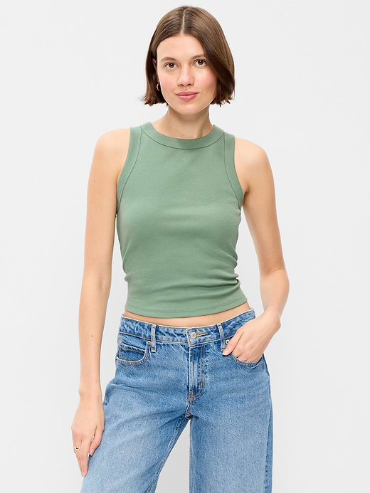 Old Navy Crop Ribbed Tank Top — photo 1