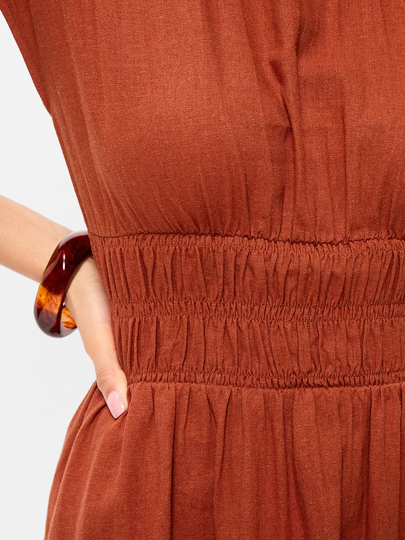 Old Navy Smocked-Bodice Fit & Flare Mini Dress — photo 6