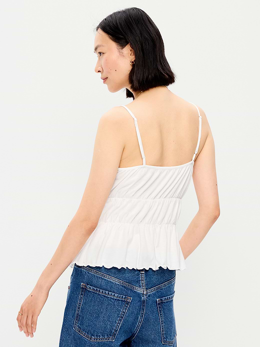 Old Navy Lace-Trim Smocked-Waist Tank Top — photo 3