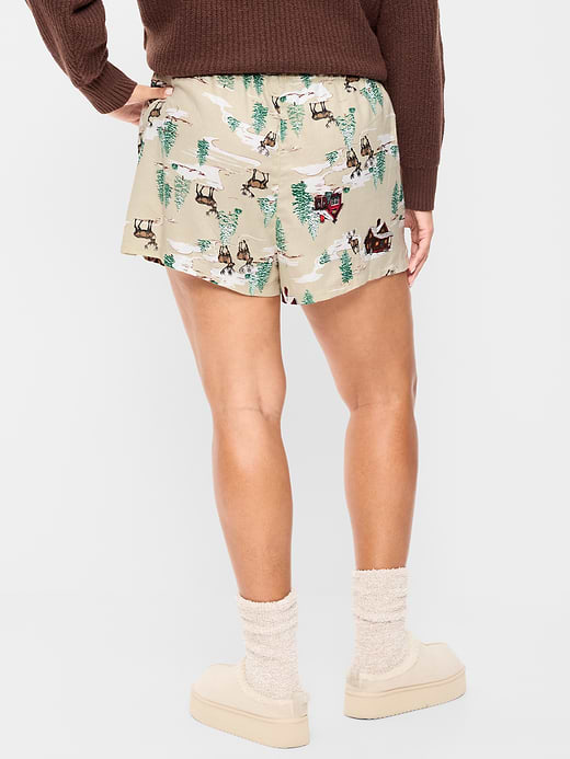 Old Navy Flannel Boxer Pajama Shorts for Women — photo 9