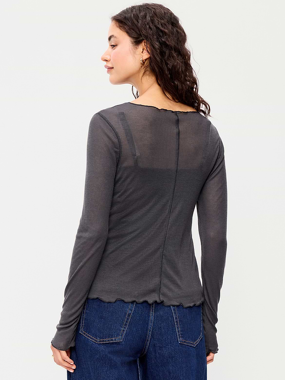 Old Navy Lettuce-Edge Tissue T-Shirt — photo 3