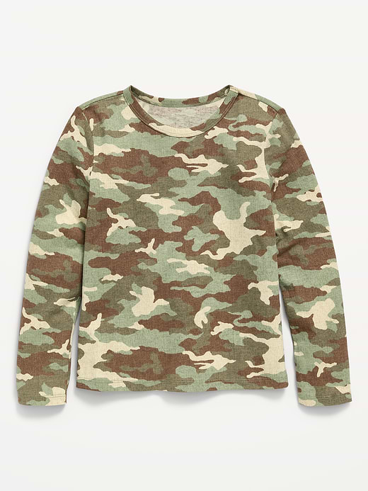 Old Navy Softest Long-Sleeve Ribbed T-Shirt for Girls — photo 1