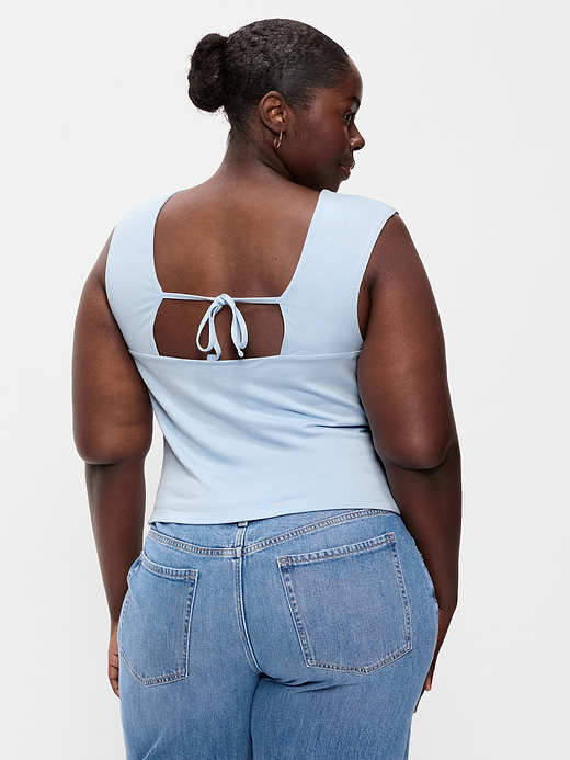 Old Navy Cap-Sleeve Tie-Back Top — photo 8