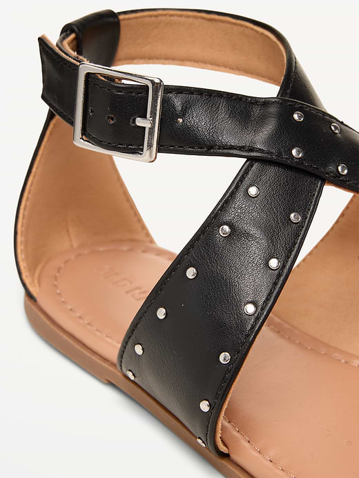 Old Navy Faux-Leather Gladiator Sandals for Girls — photo 3