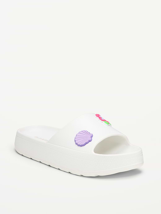 Old Navy Platform Slide Sandals for Girls (Partially Plant-Based) — photo 1