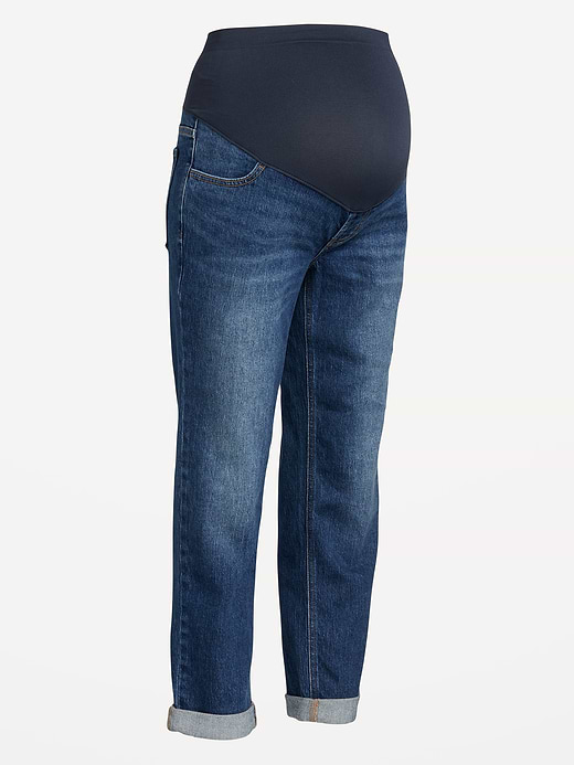 Old Navy Maternity Full Panel Wow Boyfriend Jeans — photo 5