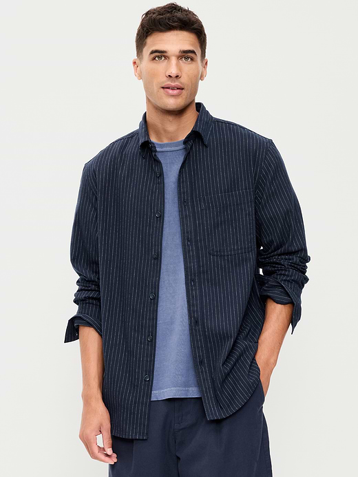 Old Navy Relaxed Long-Sleeve Flannel Pocket Shirt — photo 1