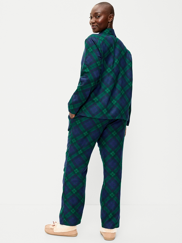 Old Navy Printed Flannel Pajama Pant Set for Women — photo 5