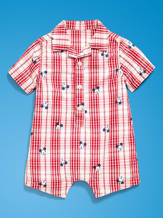 Old Navy Old Navy x Disney Mickey Mouse Collared One-Piece Romper for Baby — photo 3