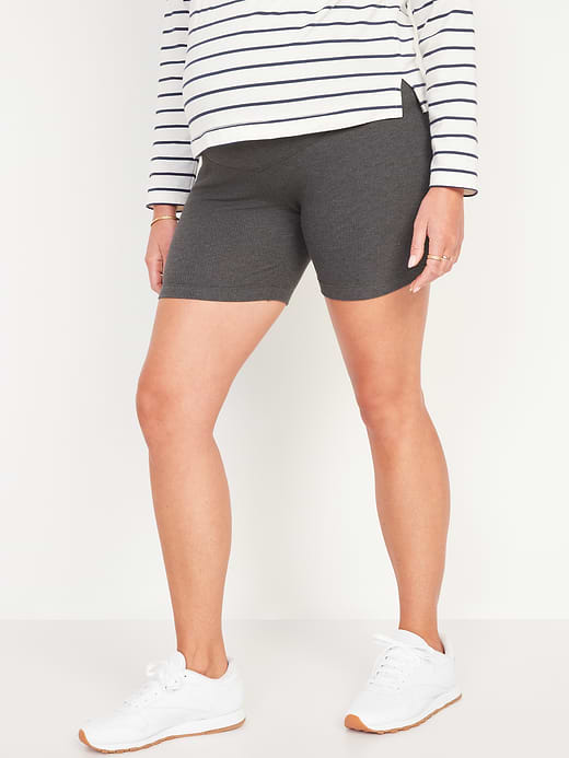 Old Navy Maternity Full-Panel Biker Shorts -- 6-inch inseam