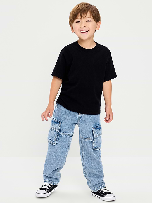 Old Navy Super Baggy Barrel-Leg Cargo Jeans for Toddler Boys — photo 1