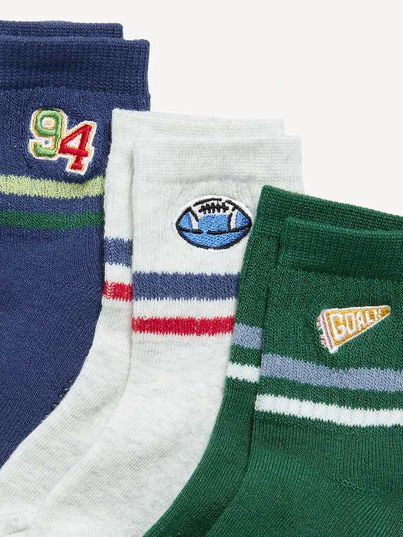 Old Navy Unisex 3-Pack Ankle Socks for Toddler & Baby — photo 3