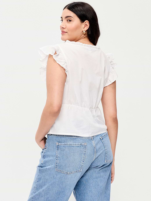 Old Navy Flutter-Sleeve Embroidered Top — photo 6