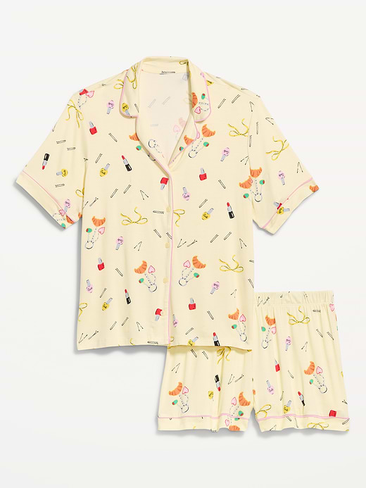 Old Navy Sunday Sleep Knit Jersey Short Set — photo 4