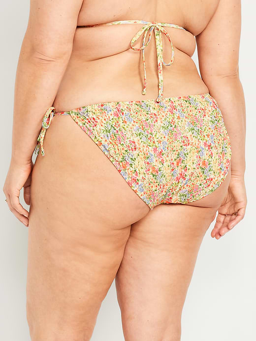 Old Navy Mid-Rise Textured String Bikini Swim Bottoms — photo 8