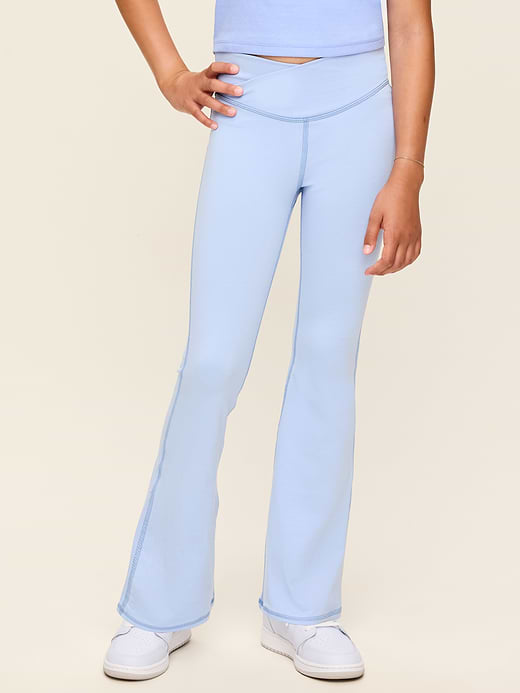 Old Navy High-Waisted PowerChill Crossover Flared Leggings for Girls — photo 1