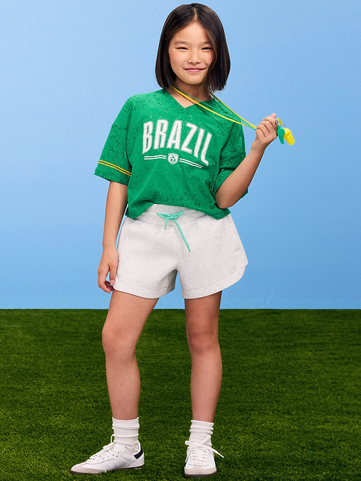Old Navy FIFA World Cup 26™ Germany Boxy Lace V-Neck T-Shirt for Girls — photo 1